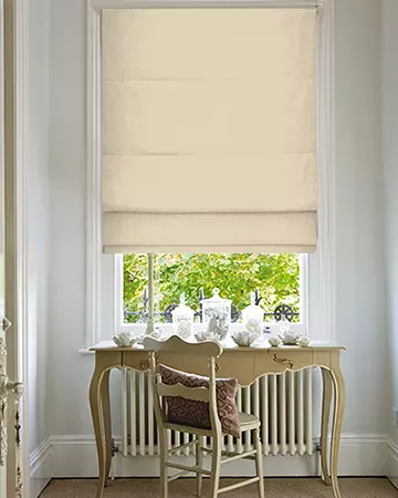 Clarke & Clarke Linoso Buff Roman Blinds