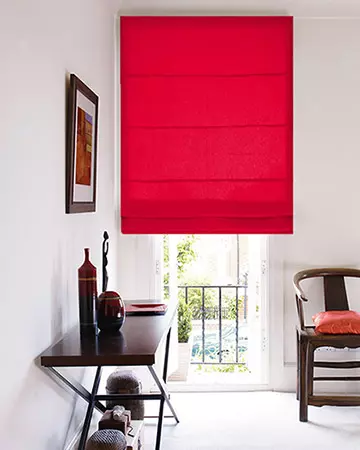 Clarke & Clarke Linoso Cranberry Roman Blinds