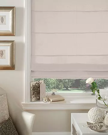 Clarke & Clarke Linoso Feather Roman Blinds