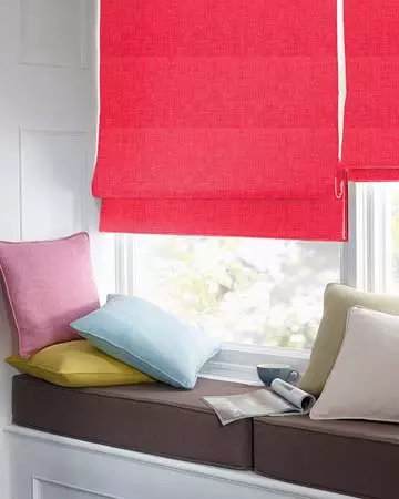 Clarke & Clarke Linoso Garnet Roman Blinds
