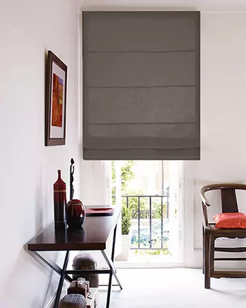 Clarke & Clarke Linoso Mist Roman Blinds