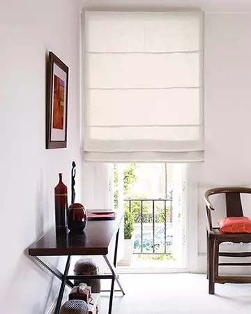 Clarke & Clarke Linoso Natural Roman Blinds