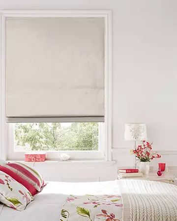 Clarke & Clarke Lucania Ivory Roman Blinds
