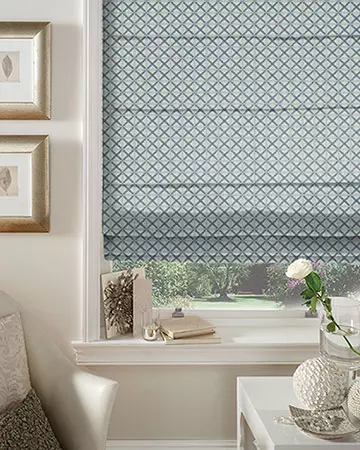 Clarke & Clarke Makenzi Aqua Roman Blinds