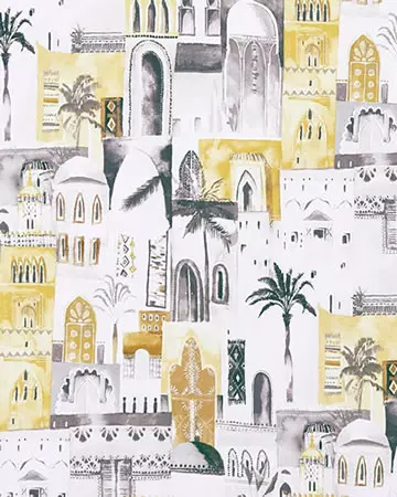 Clarke & Clarke Marrakech Charcoal Roman Blinds