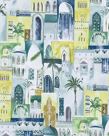 Clarke & Clarke Marrakech Mineral Roman Blinds