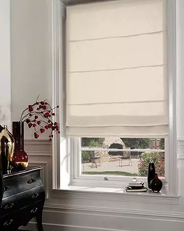 Clarke & Clarke Martinique Ivory Roman Blinds