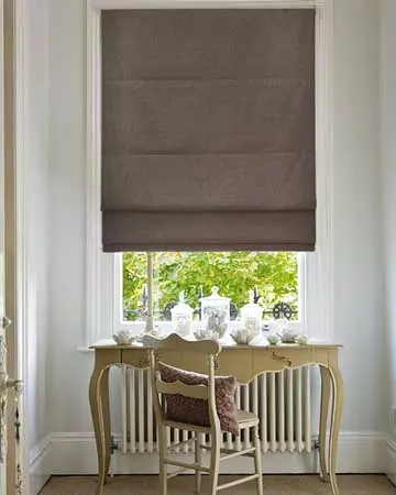 Clarke & Clarke Martinique Pewter Roman Blinds
