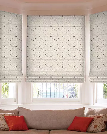 Clarke & Clarke Mellor Heather Roman Blinds