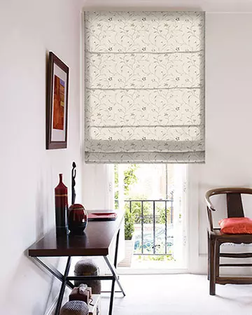 Clarke & Clarke Mellor Natural Roman Blinds