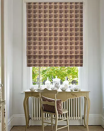 Clarke & Clarke Oni Cinnabar Roman Blinds