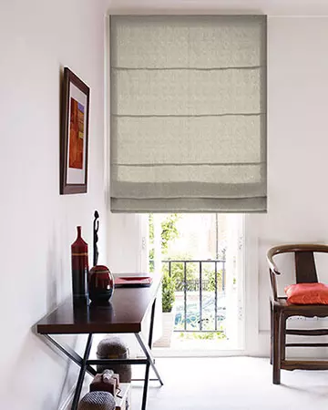Clarke & Clarke Yoruba Natural Roman Blinds