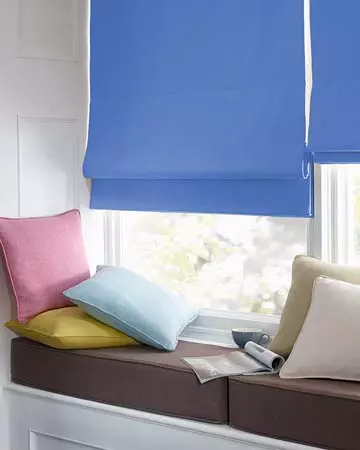 Dahlia Blue Roman Blinds