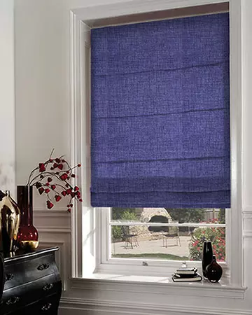 Edgar Dark Blue Roman Blinds