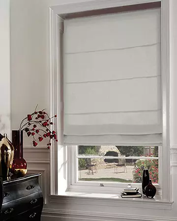 Faux Silk Beige Roman Blinds