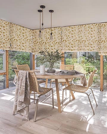 Fryetts Como Ochre Roman Blinds