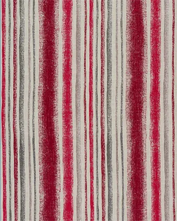 Fryetts Garda Stripe Cherry Roman Blinds