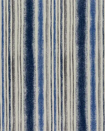 Fryetts Garda Stripe Indigo Roman Blinds