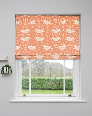 Fryetts Narvik Burnt Orange Roman Blinds