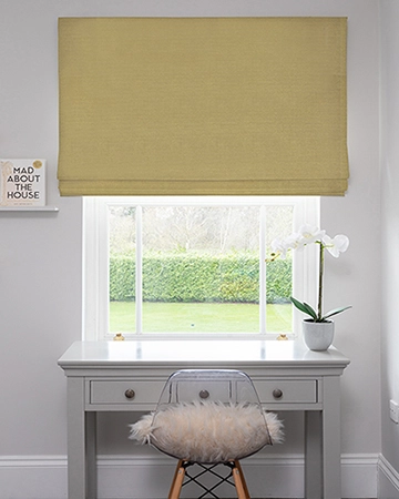 Fryetts Solar Ochre Roman Blinds