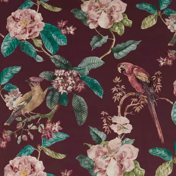 Iliv Enchanted Garden Damson Roman Blinds
