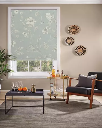 Iliv Etched Vine Eau De Nil Roman Blinds