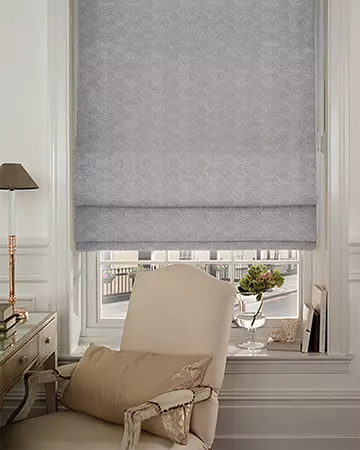 Prestigious Annaliese Silver Roman Blinds