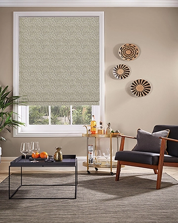 Prestigious Antelope Parchment Roman Blinds