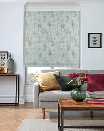 Prestigious Granite Azure Roman Blinds