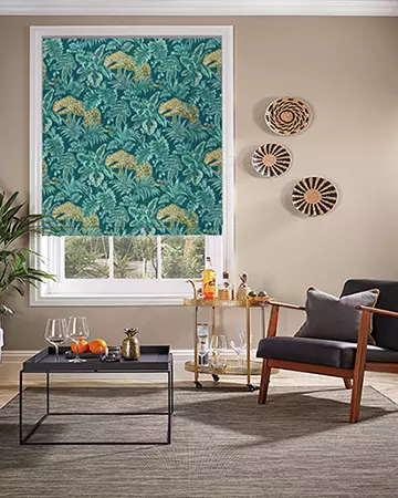 Prestigious Leopard Ocean Roman Blinds
