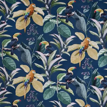 Prestigious Painted Canvas Parrot Aruba Roman Blinds