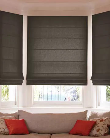Prestigious Panama Chocolate Roman Blinds