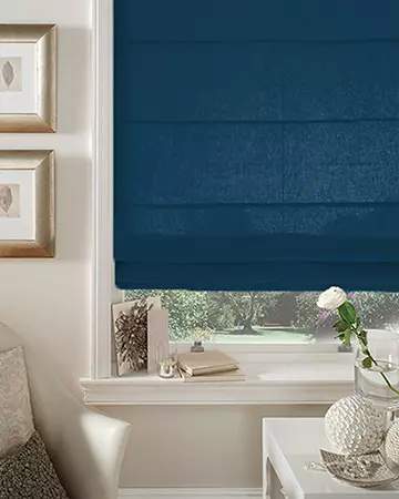Prestigious Panama Navy Roman Blinds