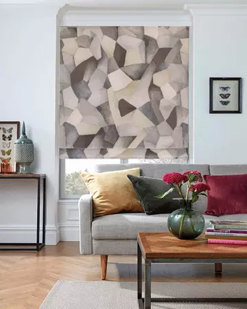 Prestigious Statue Pewter Roman Blinds