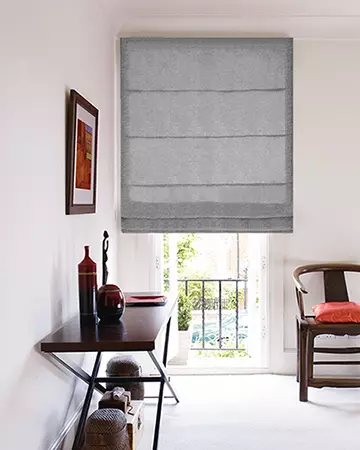 Soft Breeze Grey Roman Blinds