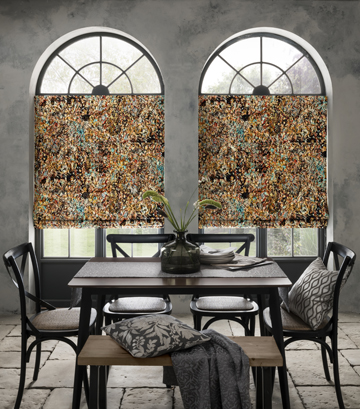 Studio G Aubrey Noir Mineral Roman Blinds