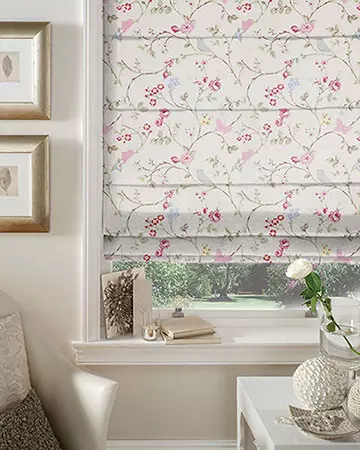Studio G Bird Trail Grey Roman Blinds