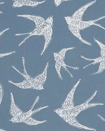 Studio G Fly Away Navy Roman Blinds