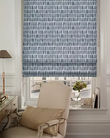 Studio G Quadro Denim Roman Blinds