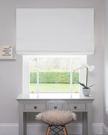 Venus White Roman Blinds