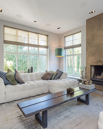Voile Neutral Roman Blinds