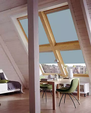 Light Blue Blackout Velux