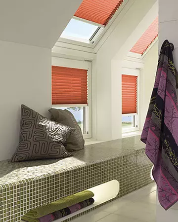Orange Pleated Velux