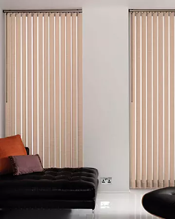 Plain Peach Vertical Blinds