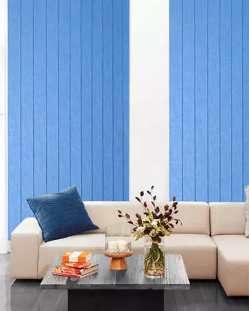 Diamond Sea Blue Vertical Blinds
