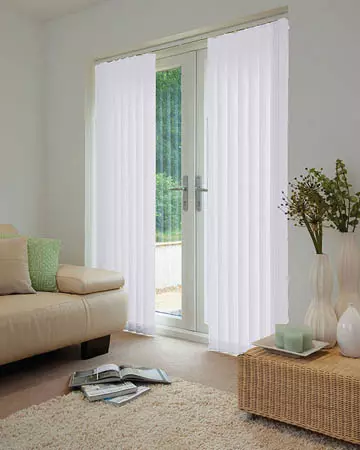 Alicante White Vertical Blinds