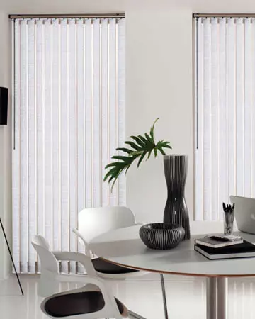 Lovac White Vertical Blinds