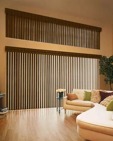 Antique Tulipwood Vertical Blinds