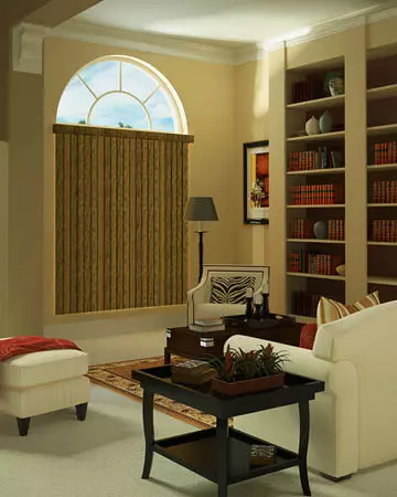 Distressed Bibolo Vertical Blinds