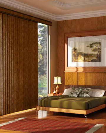 Distressed Sandelwood Vertical Blinds